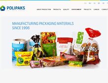 Tablet Screenshot of polipaks.com